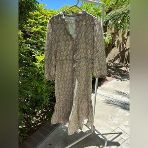 Emerson Fry India Collection Cotton Dress Size S